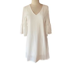 NWT Belongsci V-Neck‎ Flowy 3/4 Sleeve Swing Dress